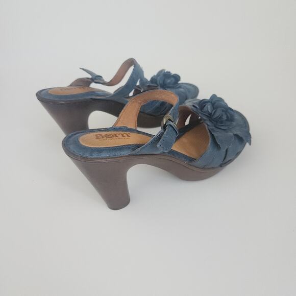 Born Flower Leather Sandals Blue - Picture 7 of 10